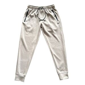 Legend Men's Medium Jogger Sweatpants Beige Zip Pocket Drawstring LEG3ND